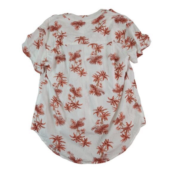 New Piyama Vintage Palm Sunset Pajama Shirt Rayon‎ Button Up Womens Medium - Picture 2 of 8